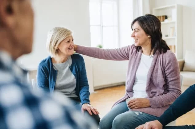 Support group meeting attendees