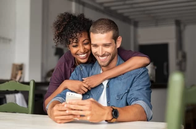 Couple choosing a duo team name