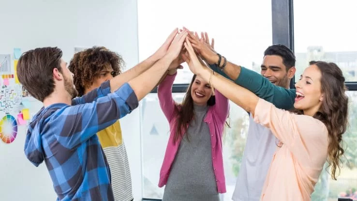 Group of five people