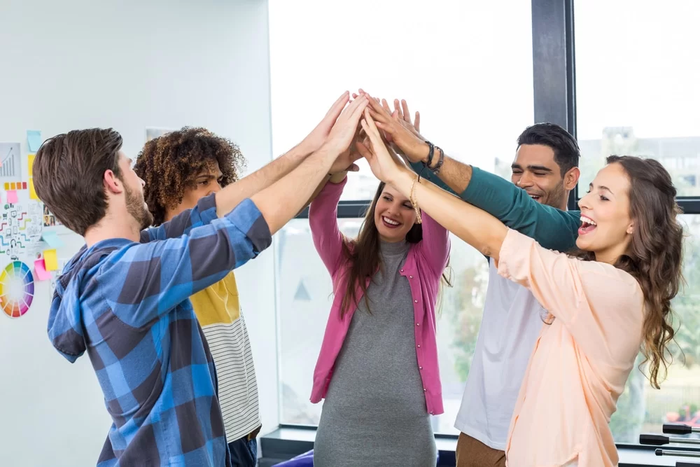 Group of five people