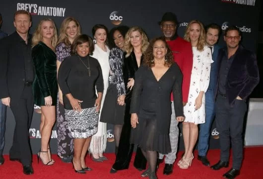 Grey's Anatomy cast and creator at an event