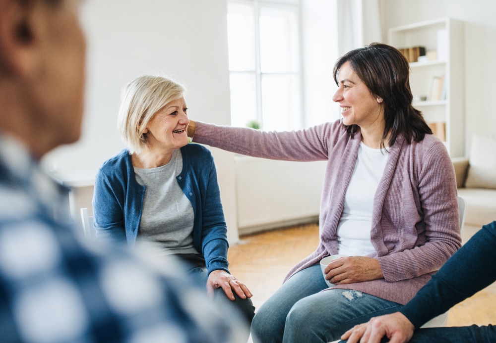 Support group meeting attendees