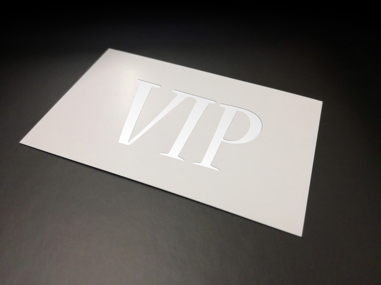 VIP group membership card