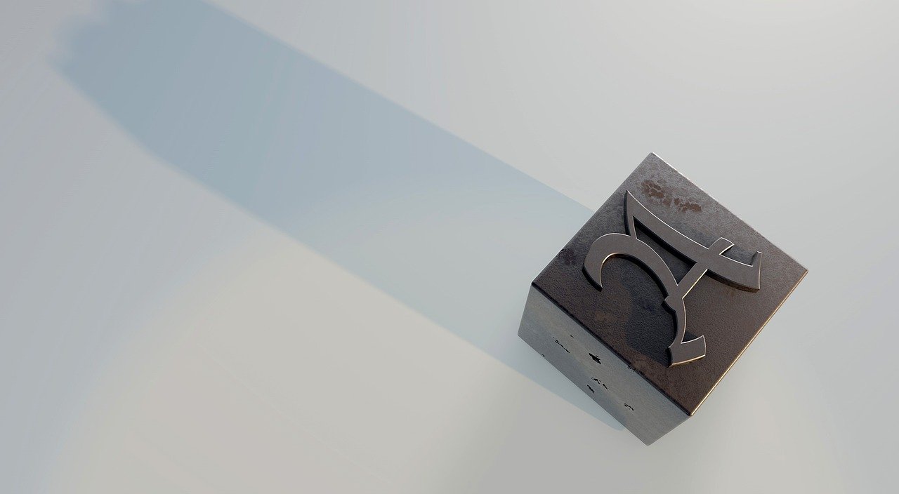 Letter "A" printing block