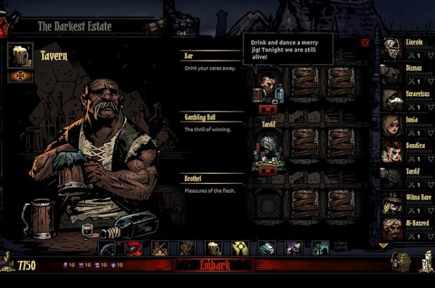 Darkest Dungeon game screenshot