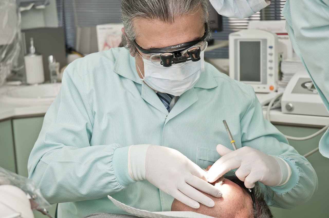 Dentist doing a procedure on a patient