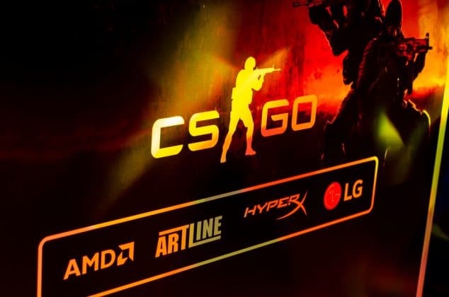 CS:GO logo at a gaming event