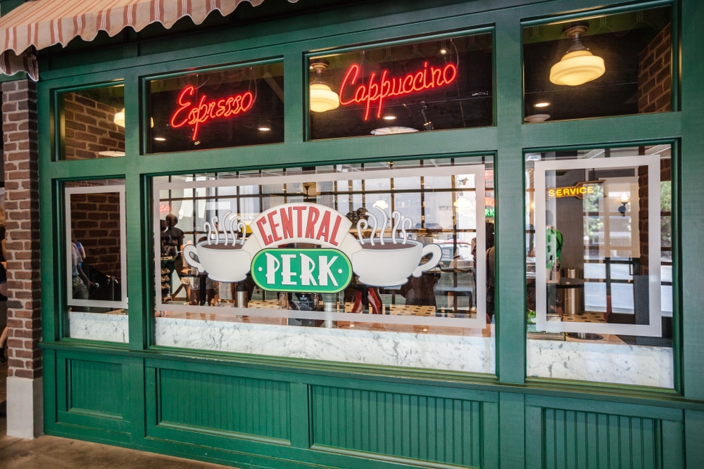 Central Perk, the cafe from the TV series Friends