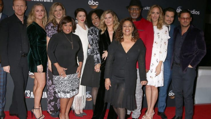 Grey's Anatomy cast and creator at an event